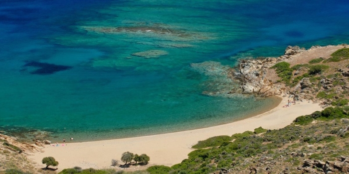 Tris Ekklisies beach.Ios island. Cyclades. Greece. Europe.George Detsis. 05/2008.