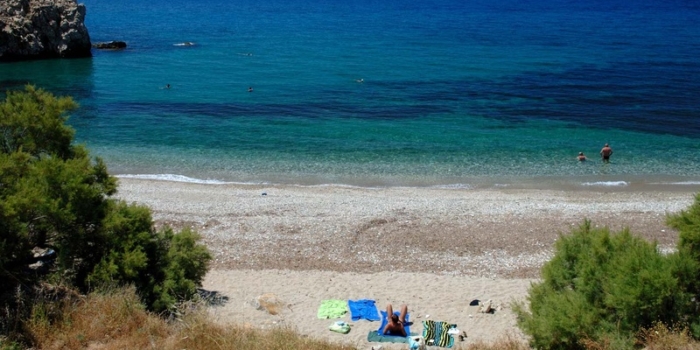 Abrami beach. Naxos island. Cyclades. Greece. Europe. George Detsis. 06/2008.
