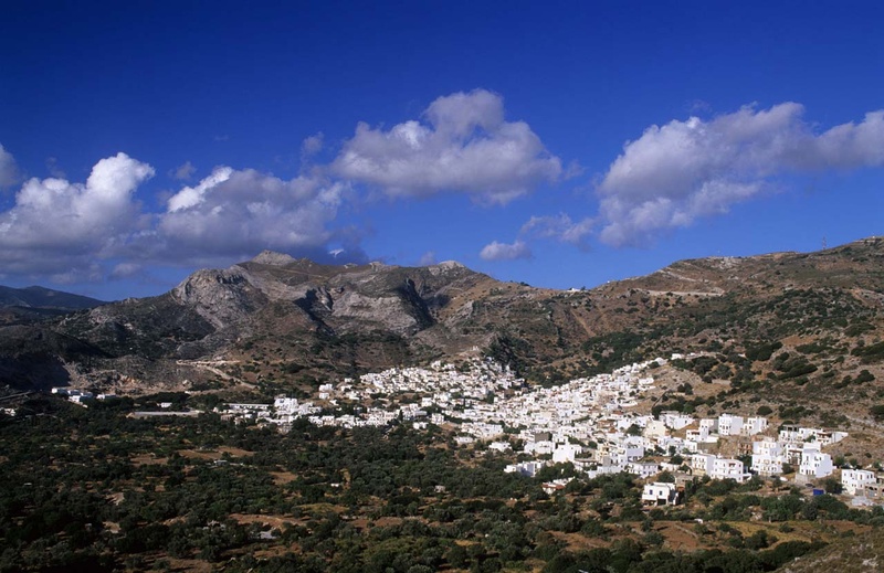Filoti village.Naxos island. Cyclades. Greece.George Detsis. 09/2004.