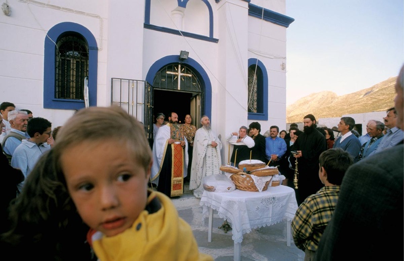 Festival, Panagia Kalamiotissa Monastery, ChoraAnafi, Cyclades, Greece, Europe©Clairy Moustafellou /IML