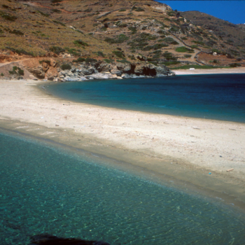 Cyclades, Kythnos Kolona beach