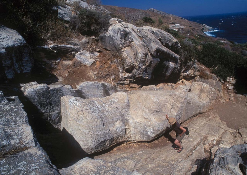 Kouros. Apollonas. Maria.Naxos island. Cyclades. Greece.George Detsis. 09/2004.