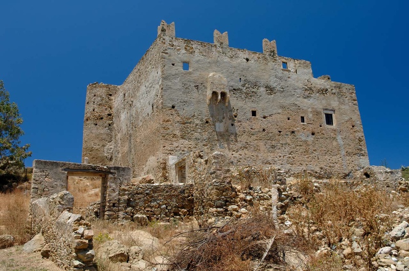 Ypsilis castle. Ypsiloteras monastery. Naxos island. Cyclades. Greece. Europe. George Detsis. 06/2008.