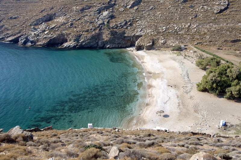 Sykaminia beach.Kea island. Cyclades county. Greece. Europe.George Detsis. 09/2005.